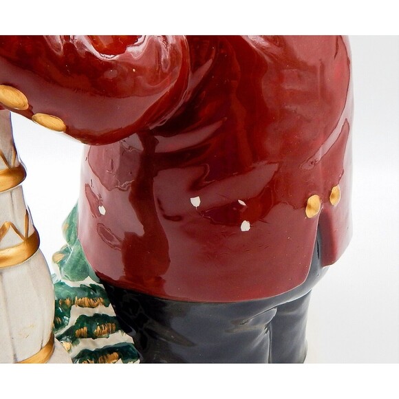 Fitz & Floyd Omnibus Teapot 1993 Village Carolers 42 oz - Picture 4 of 11